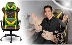 Herná stolička Sofotel Blitzcrank 2592 - žltá