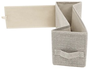 Komoda OFELIA s látkovými zásuvkami, biela