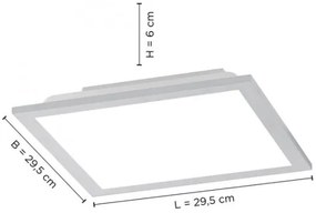 Leuchten Direkt 14754-21- LED Stmievateľné stropné svietidlo FLAT LED/20W/230V +DO