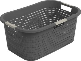 Kôš na čistú bielizeň COUNTRY antracit, 40 l