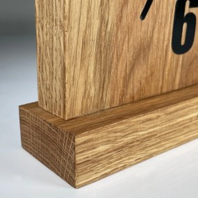 Dekorstudio Drevené stolové hodiny Square Oak