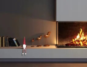 ISO Vianočné dekorácie Škriatok 50 cm červený
