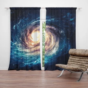 Sablio Záves Svetelná špirála: 2 ks 140x250 cm