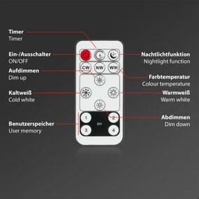 Brilo - LED Stmievateľné stropné svietidlo SLIM LED/23W/230V + DO