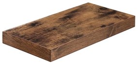 Nástenná polica SHELFY hnedá