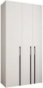 Šatníková skriňa 120 cm Carmela 40-3 (biela + čierna). Akcia -19%. Vlastná spoľahlivá doprava až k Vám domov. 1126597