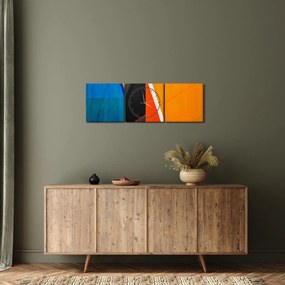 Obraz - Geometria (s hodinami) (90x30 cm)