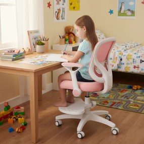 Detská rastúca stolička Neoseat JUNI 007 — látka, ružová