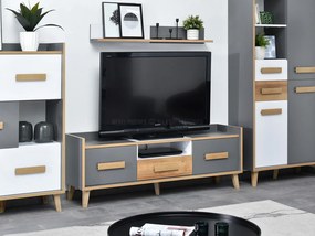 TV stolík/skrinka Sobrepuso S07 (biela). Akcia -19%. Vlastná spoľahlivá doprava až k Vám domov. 1137280