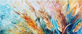 Obraz - Pšenica, abstrakcia (120x50 cm)