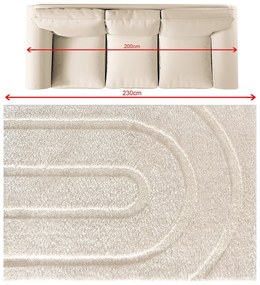 Koberec Oslo cream 160x230 cm