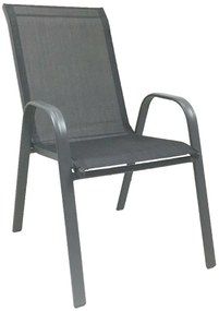 Záhradná stolička MAJORKA 55 x 65 x 95 cm šedá
