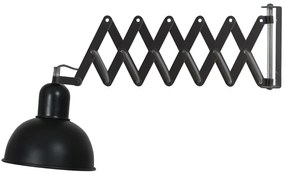 CLX Flexibilná nástenná lampa GUSTAVO, čierna