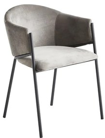 Stolička Otto 80248b sivá/čierna