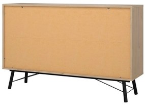 Nízka komoda v dekore duba v prírodnej farbe 153x95 cm Ry – Tvilum