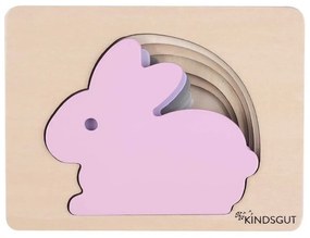 Drevené vkladacie puzzle Rabbit – Kindsgut