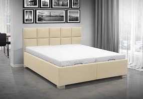 Čalúnená posteľ s úložným priestorom VIVIEN 180 Farba: sivá