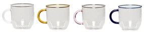 Sklenené hrnčeky v súprave 4 ks Kiosk – Hübsch