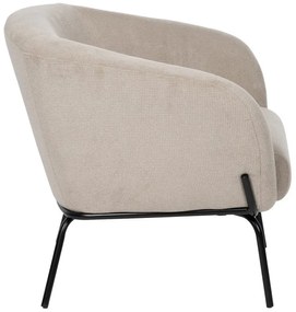 Béžové ženilkové kreslo Classic – Ixia