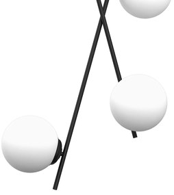 Stropné svietidlo Inter, 4x biele sklenené tienidlo, b