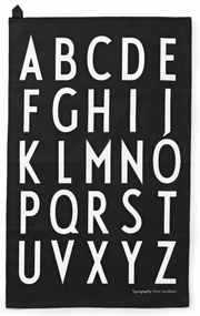 Design Letters Kuchynská utierka Design Letters, sada 2 ks, black