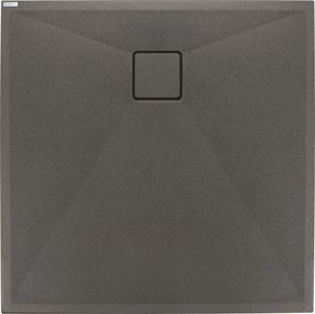 Deante Štvorcová sprchová vanička Correo 80x80 cm, granit, antracit metalic - KQR T42B