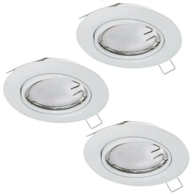 Eglo 94406 - SADA 3x LED Podhľadové svietidlo PENETO 3xGU10-LED/5W/230V