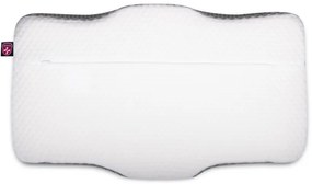 CONNECT IT CFH-6031-WH - Anatomický vankúš Lyra bielo-sivý