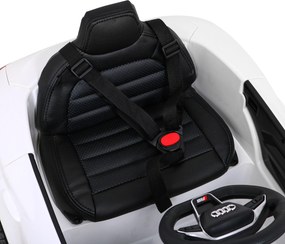 Ramiz Elektrické autíčko Audi RS E-Tron GT pre deti biele + diaľkové ovládanie + pohon 4x4 + rádio MP3 + LED + EVA