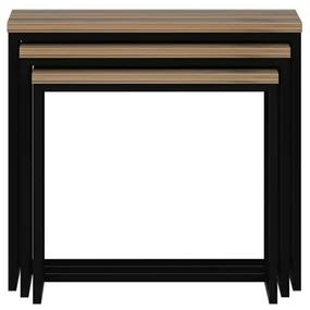 Skladací stôl Evia Walnut, 3 ks