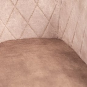Jedálenská stolička SATORI zamatová béžová 894492