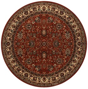 Koberec KASHQAI 4362 200 ornament, bordový / béžový kruh