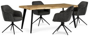 Sada jedálenských stoličiek s vratným mechanizmomHC-536 GREY2, 2 ks