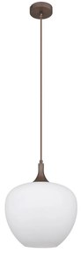Globo 15548H1C - Luster na lanku MAXY 1xE27/60W/230V biela/hnedá