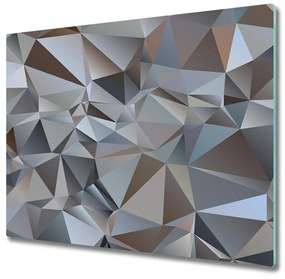 Sklenená doska na krájanie Abstrakcie trojuholníkov 60x52 cm
