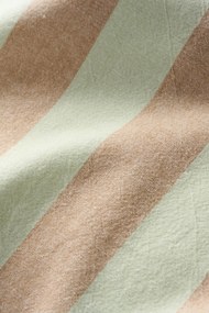 Ib Laursen Bavlnená utierka Linus Light Green / Light Brown 50 × 70 cm