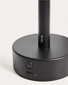 Čierna kovová LED stolová lampa (výška 30 cm) Bow – Kave Home