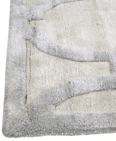 Viskózový koberec 160 x 230 cm béžová/sivá GWANI Beliani