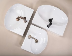 Rea Kim, keramické umývadlo na dosku 595x455x140mm, biela lesklá, REA-U6683