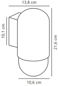 Nordlux - Vonkajšie nástenné svietidlo HEKA 1xE27/60W/230V IP54 béžová