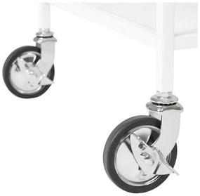 Kovový servírovací stolík na kolieskach 40x68 cm Vita – House Nordic