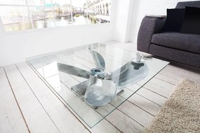 Konferenčný stolík Propeller, 85 cm, strieborný - Skladom na Sk