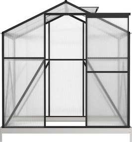 Skleník so základňou BestBerg BBGH-406B / 2,5 m² / 130 × 190 × 194 cm / čierna