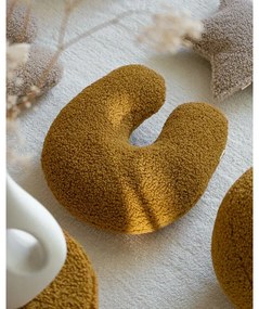 Hnedý detský pohovkový vankúš z textílie buklé U – Wigiwama