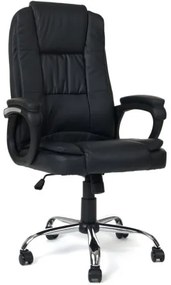 Sammer Kancelárska kožená stolička v čiernej farbe 2671 cierne