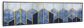 Wonderwall Air Art Smart, infračervený ohrievač, 120 x 30 cm, 350 W, modrá čiara