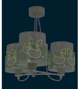 Dalber 61717H - Detský luster SWEET LOVE 3xE27/60W/230V zelená