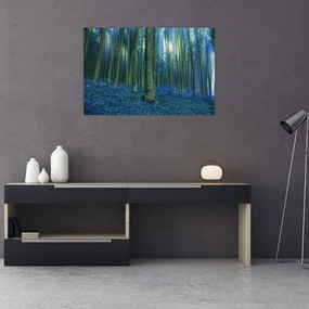 Obraz - Modrý les (90x60 cm)