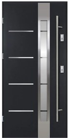 Dvere vchodové LUNA S68 90L Antracit