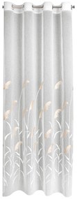 ZÁCLONA NA KRÚŽKOCH ABBIE 140X250 CM VZOROVANÉ
